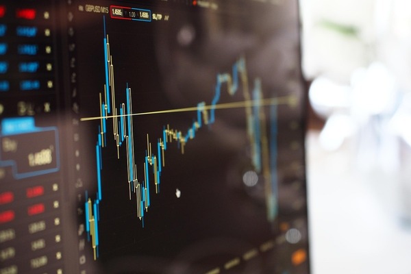 Gráfica con una evolución intradiaria de precios